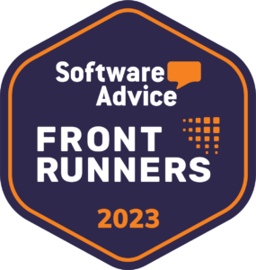 Software Advice FrontRunners 2023 badge